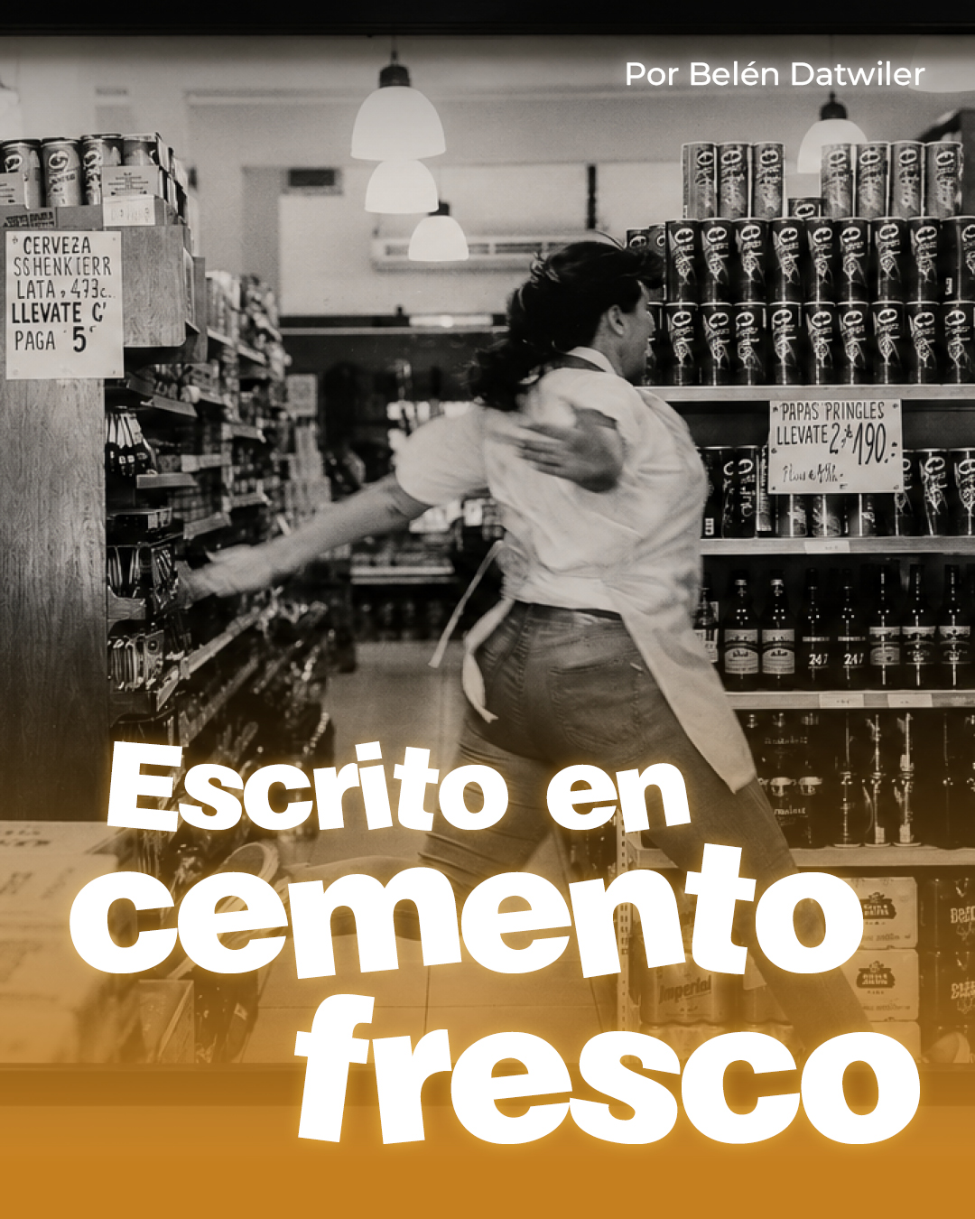Escrito en cemento fresco